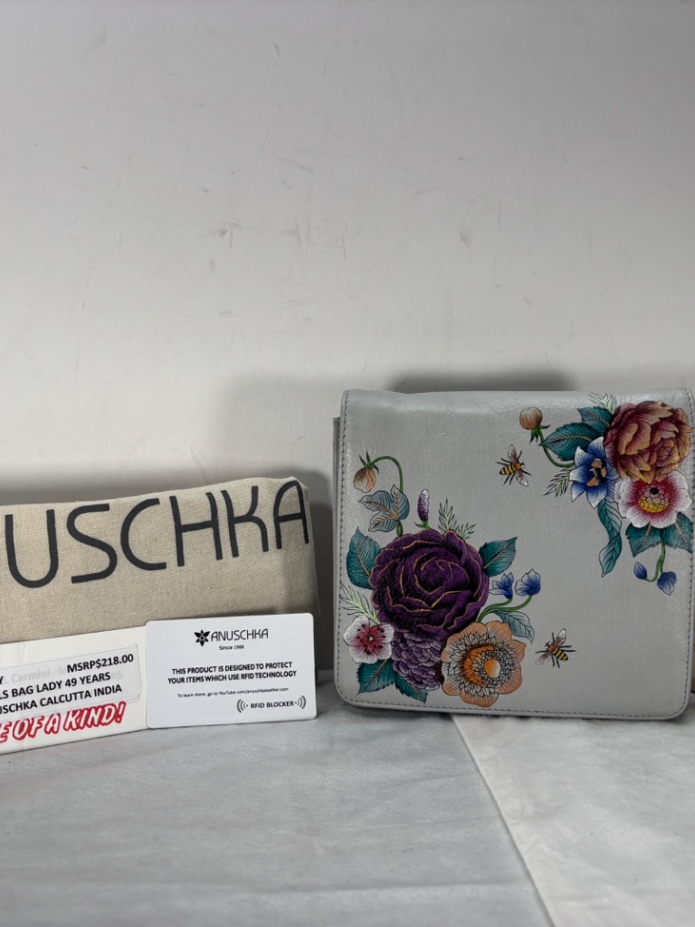 ANUSCHKA CALCUTTA INDIA-NWT$218.00             MASTERPIECE PAINTING TOOK 6 WEEKS
